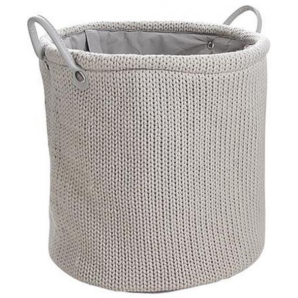 Corbeille à linge en laine doublure polyester