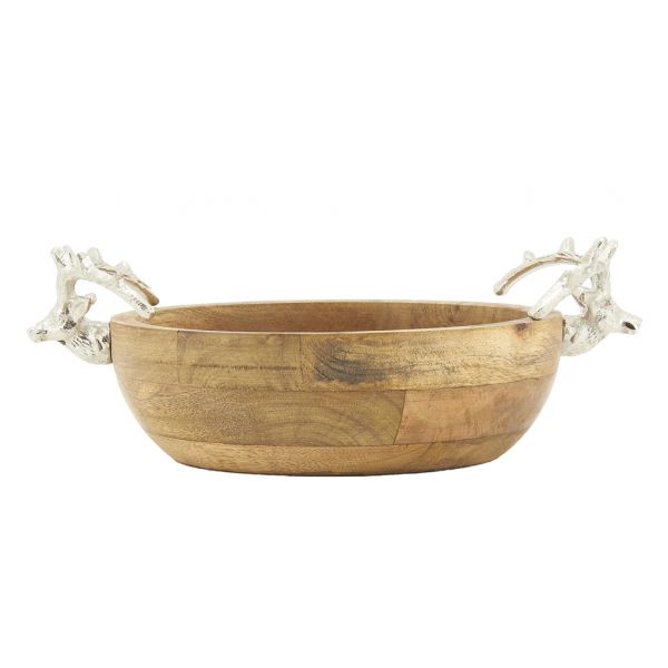 Corbeille en manguier Cerfs - AUB-4854