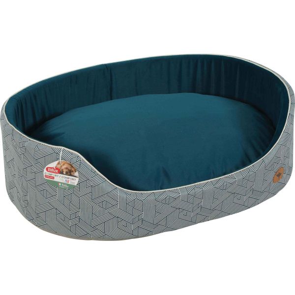 Corbeille bi-matière avec coussin déhoussable Kanga