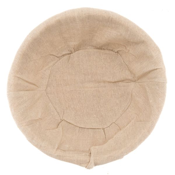 Corbeille en osier blanc avec doublure en jute - 5