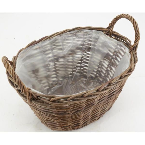Corbeille en osier brut - 22,90