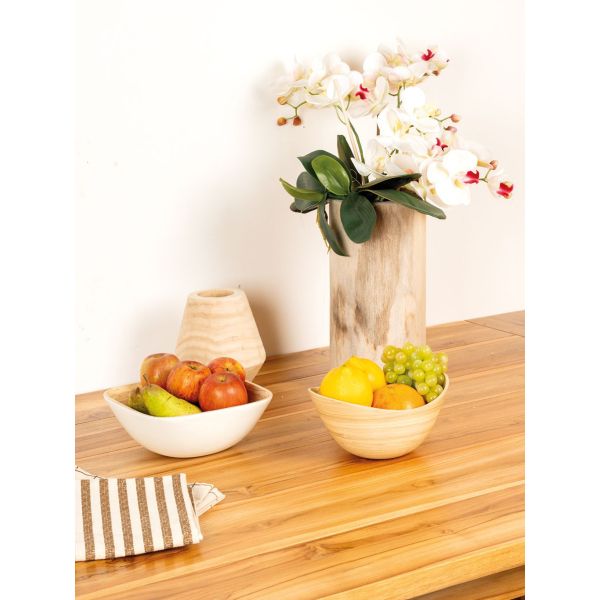 Corbeille ovale en bambou - AUB-6477