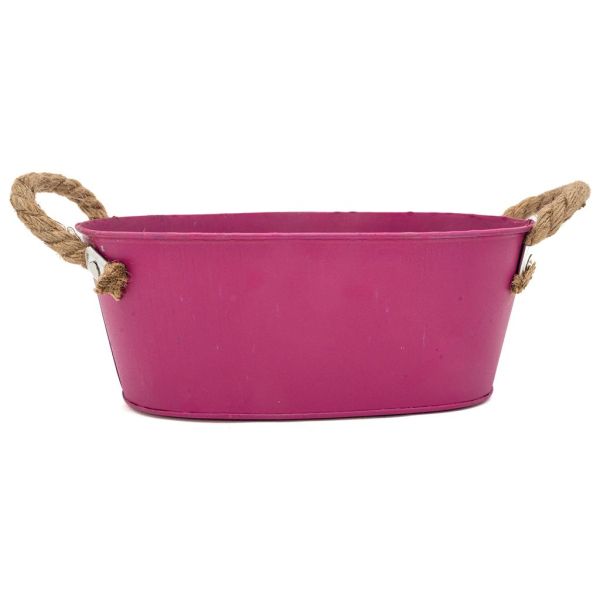 Corbeille ovale en métal coloré 25 cm - 27,90