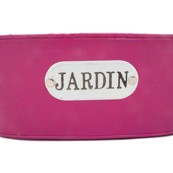 Corbeille ovale en métal coloré 25 cm - 5