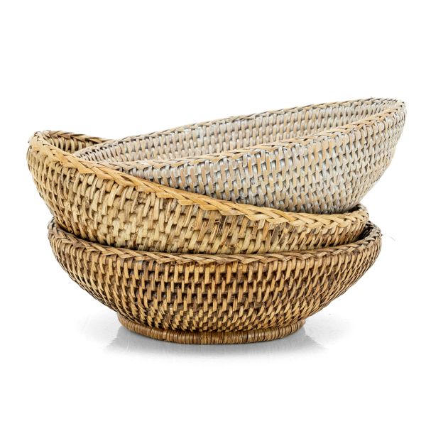 Corbeille ovale à pain en rotin - 14,90