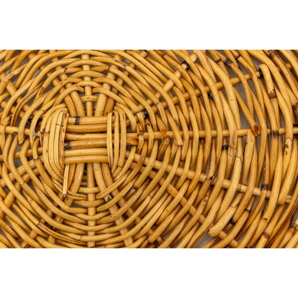 Corbeille ovale en poelet naturel - 6