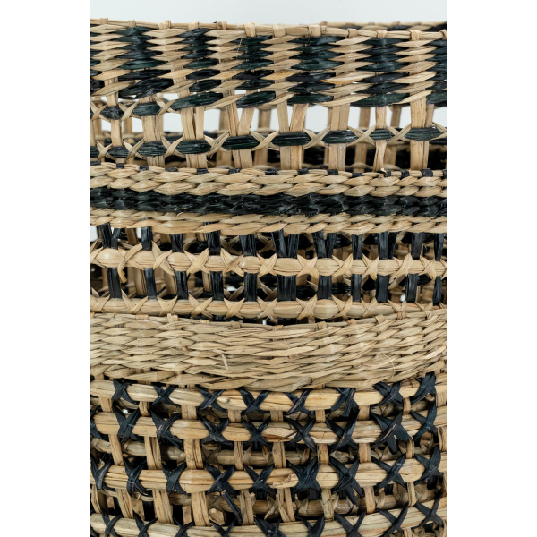 Corbeille à papier en jonc tressé - 5