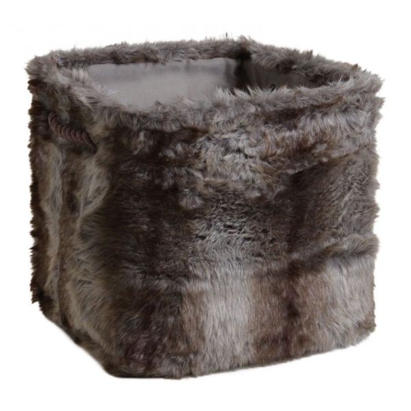 Corbeille de rangement carrée en fourrure synthétique (Lot de 3) - AUBRY GASPARD