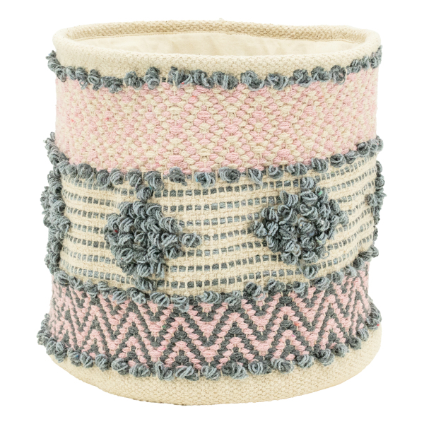 Corbeille de rangement en coton recyclé