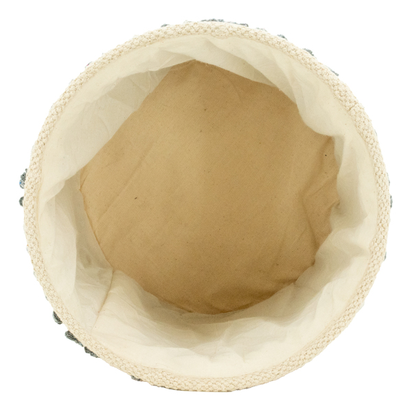 Corbeille de rangement en coton recyclé - AUB-7207
