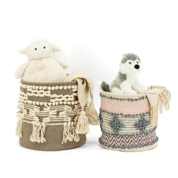 Corbeille de rangement en coton recyclé - AUBRY GASPARD
