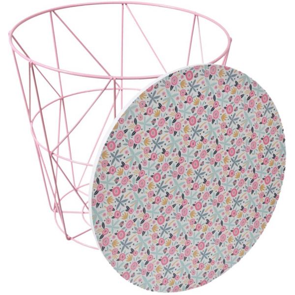 Panier de rangement en liberty Rose