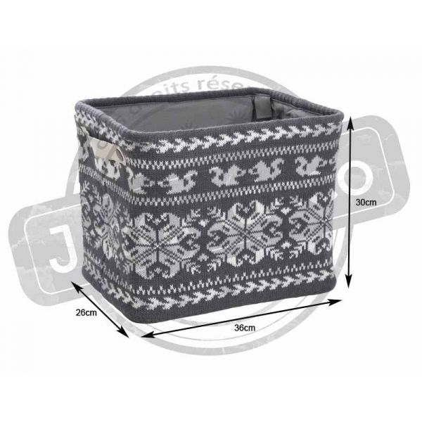 Corbeille de rangement en laine Chalet - AUBRY GASPARD