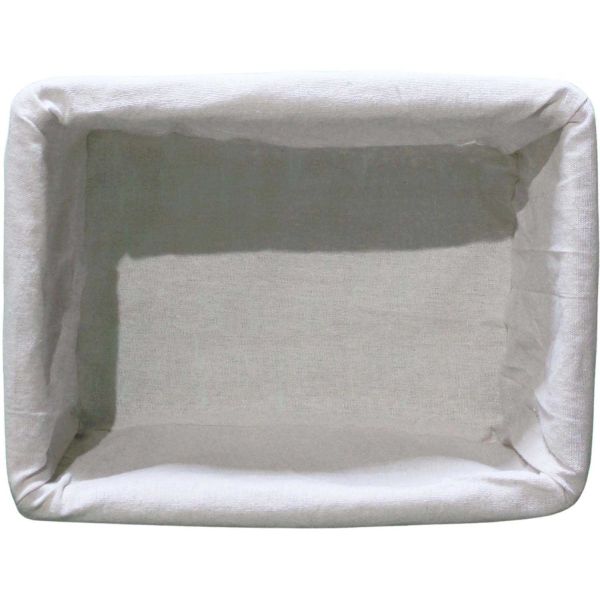 Corbeille de rangement osier blanc - 29,90