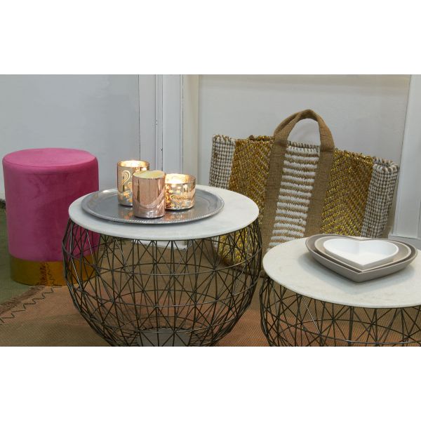 Corbeille de rangement en toile de jute épaisse - AUB-3405