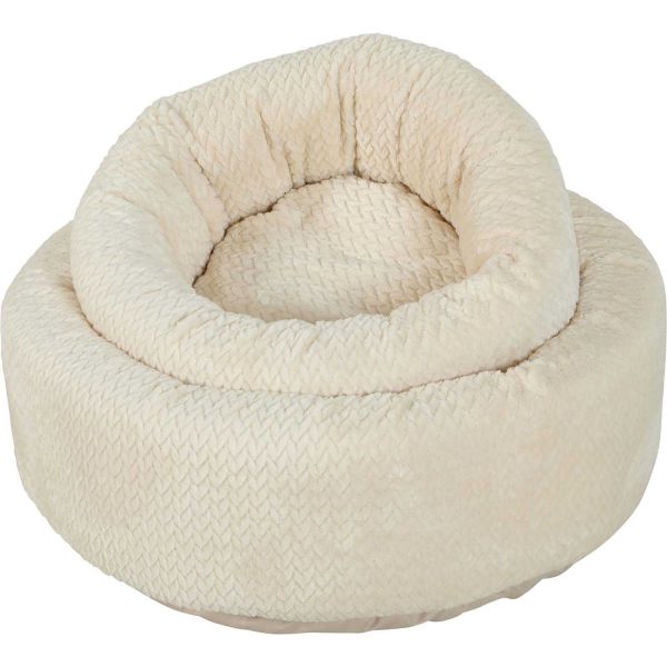 Corbeille ronde pour chat en fourrure Olympe 40 cm - 25,90