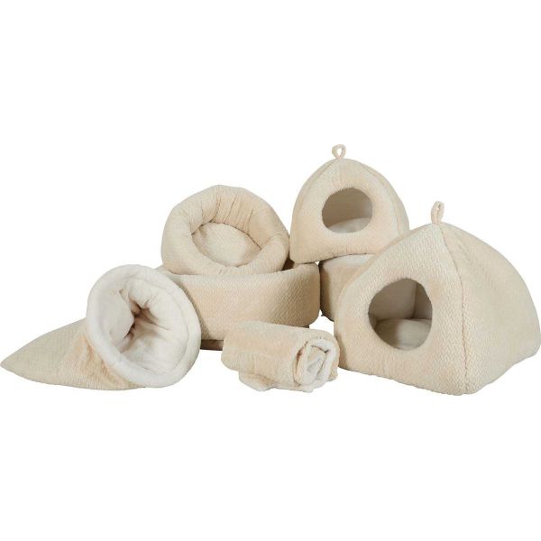 Corbeille ronde pour chat en fourrure Olympe 54 cm - ZOLUX