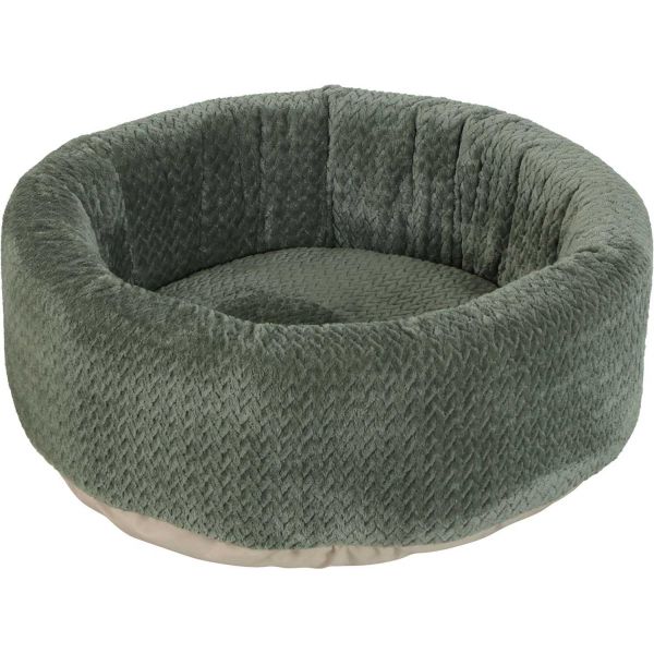 Corbeille ronde pour chat en fourrure Olympe 54 cm