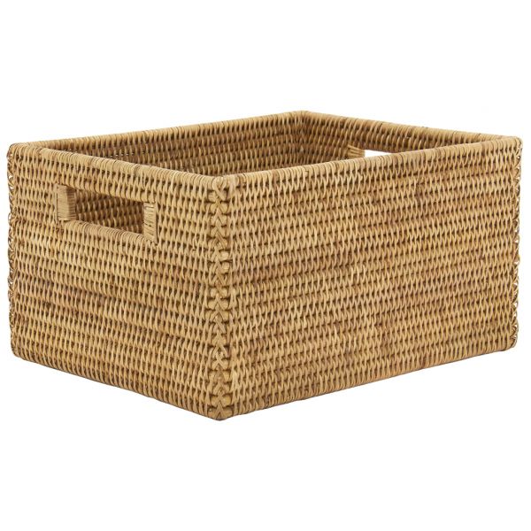 Panier de rangement en rotin naturel