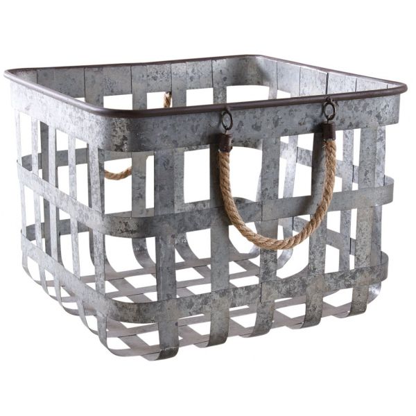 Corbeilles carrées en métal (Lot de 2) - AUBRY GASPARD