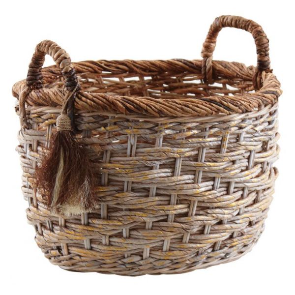 Corbeilles de rangement rondes en bananier (Lot de 3) - AUBRY GASPARD