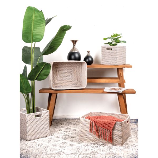 Corbeilles de rangement en rotin (Lot de 2) - AUBRY GASPARD