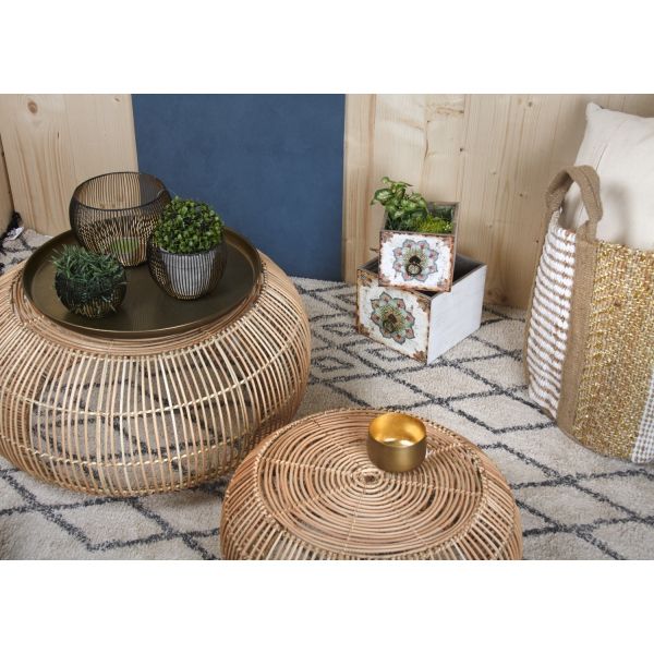 Corbeilles tiroirs motif mandala - 23,90