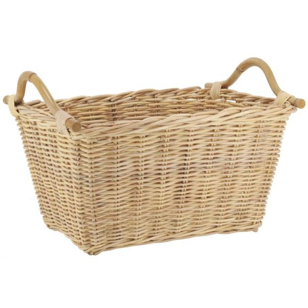 Corbeille à linge en rotin naturel