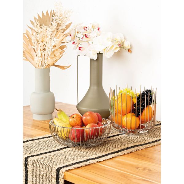 Coupe à fruits ronde en métal - AUB-1504