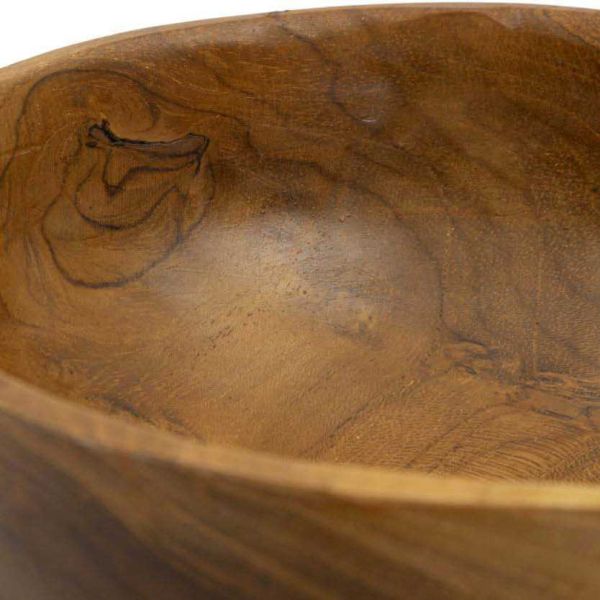 Coupe ronde en teck Butot 15 x 8 cm - 6