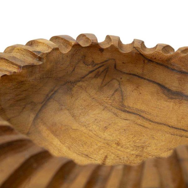 Coupe ronde en teck Geris - 5
