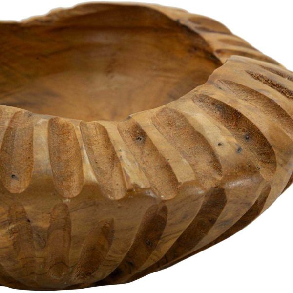 Coupe ronde en teck Geris - 5