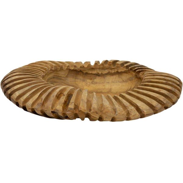 Coupe ronde en teck Geris