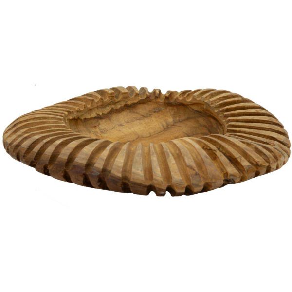 Coupe ronde en teck Geris - 5