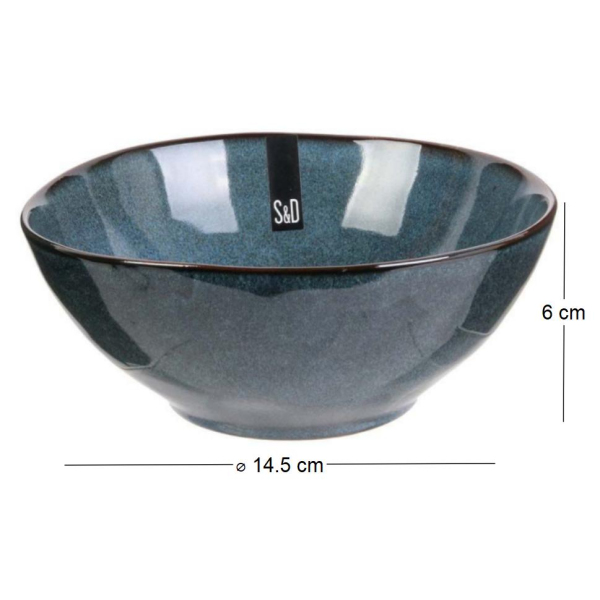 Coupelle en grès bleu 35 cl Au grès du temps - 7