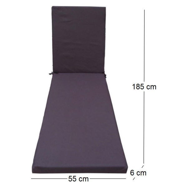 Coussin pour bain de soleil déhoussable Monte Carlo - NPC-0111