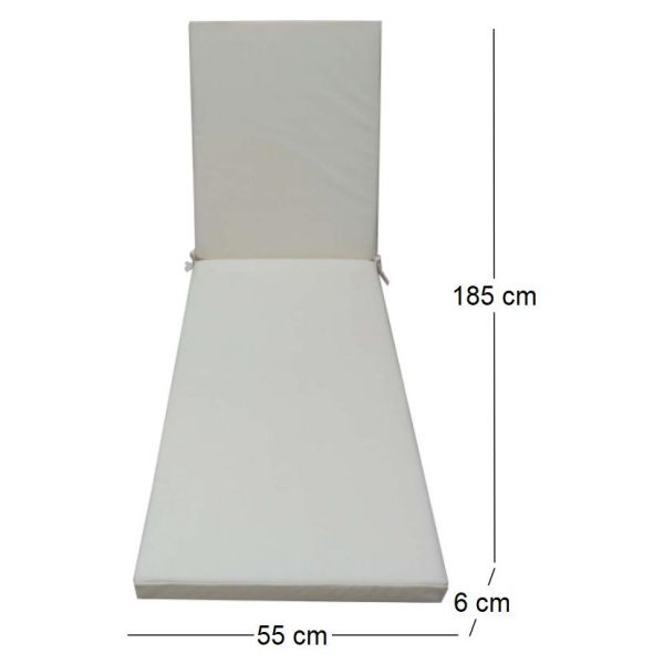 Coussin pour bain de soleil déhoussable Monte Carlo - JARDIN PRIVE