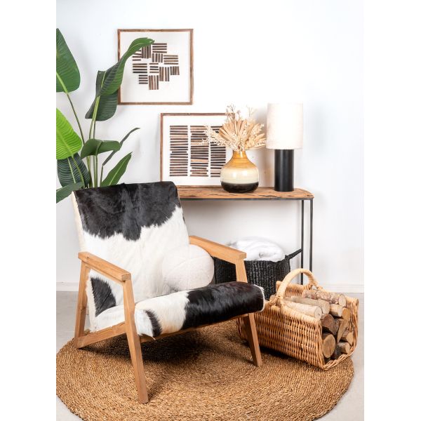 Coussin en bouclette blanc - AUBRY GASPARD