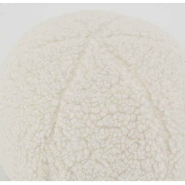 Coussin en bouclette blanc - AUB-6109