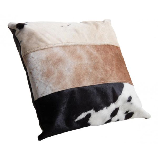 Coussin en peau de vache véritable - AUB-5707