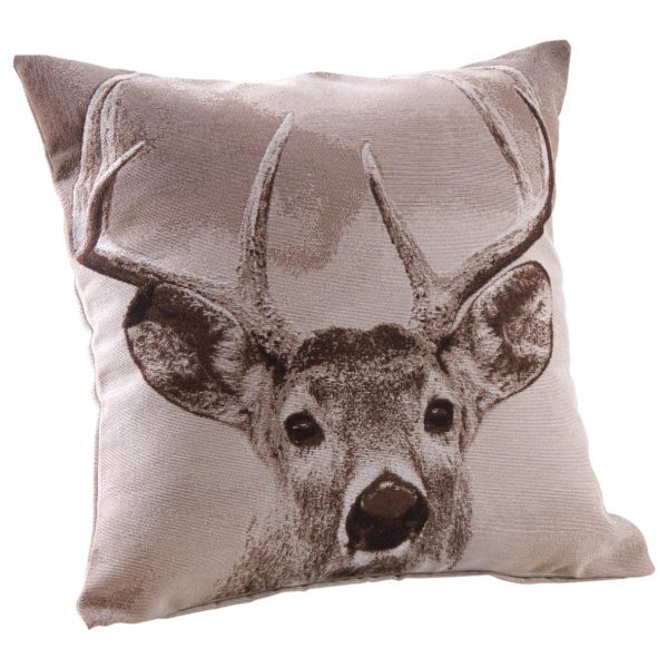 Coussin cerf en coton et polyester (Lot de 2) - AUB-2790