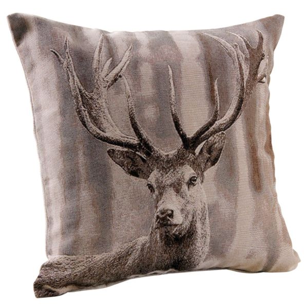 Coussin cerf en coton et polyester - 69,90