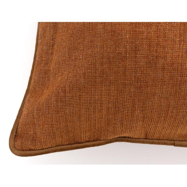 Coussin en coton velours Rouille - 5
