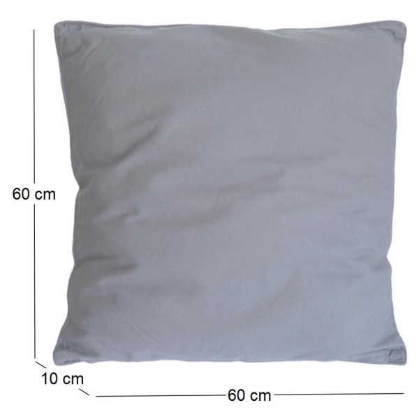 Coussin en coton coloré Salsa 60 cm - COT-0740
