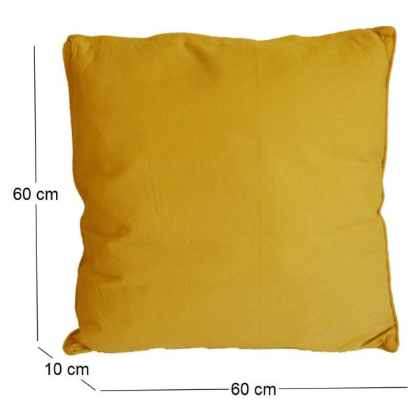 Coussin en coton coloré Salsa 60 cm - COT-0741