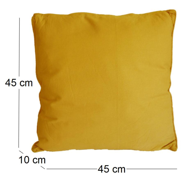 Coussin en coton coloré Salsa 45 cm - COT-0733