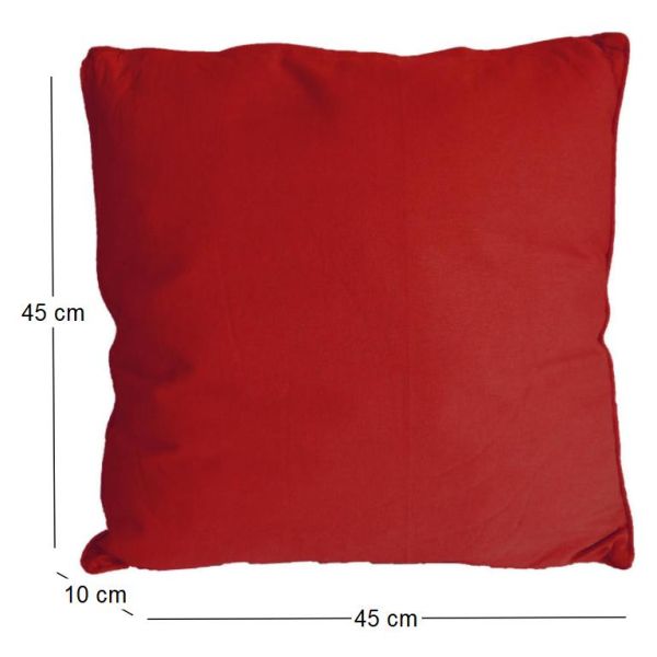 Coussin en coton coloré Salsa 45 cm - COT-0736