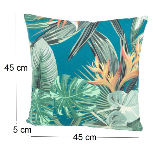 Coussin en coton imprimé 45 x 45 cm - 5