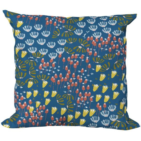 Coussin décoratif en tissu imprimé Eveil