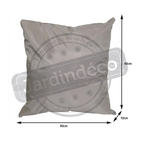 Coussin extérieur carré 60 cm Sun (Lot de 6) - 5